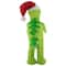 30" LED Tinsel Santa T-Rex Dinosaur Outdoor Christmas Decoration